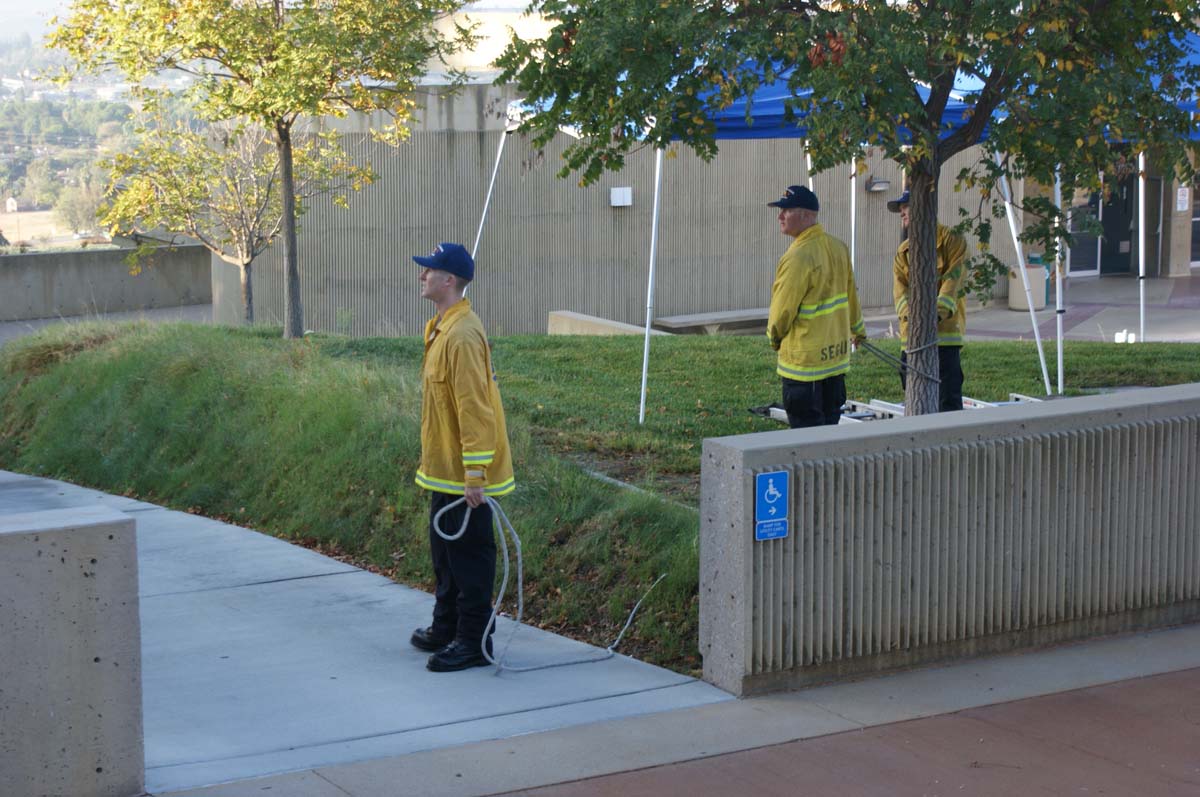 Cadets practicing