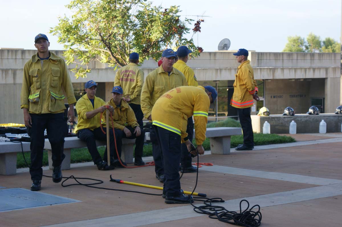 Cadets practicing