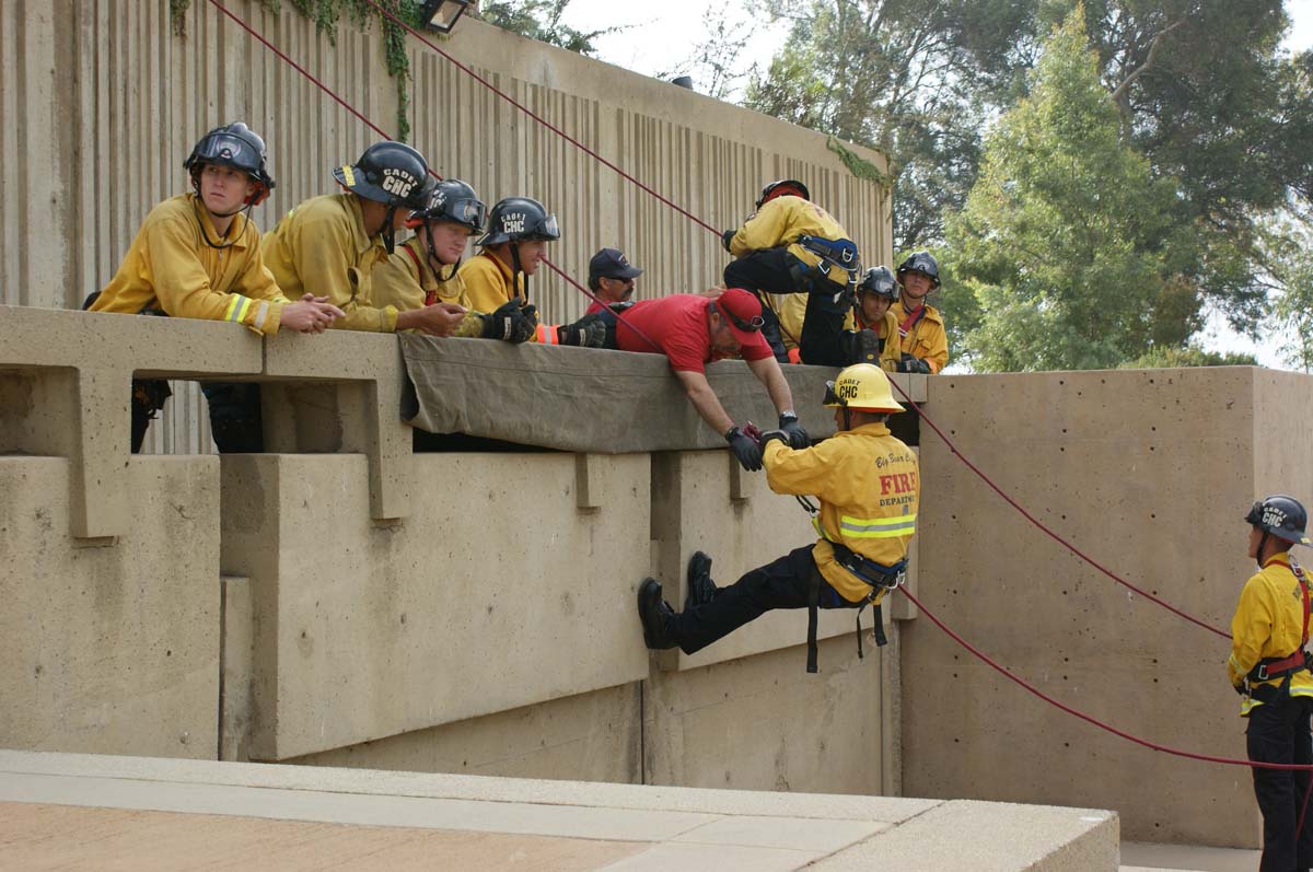 Cadets practicing