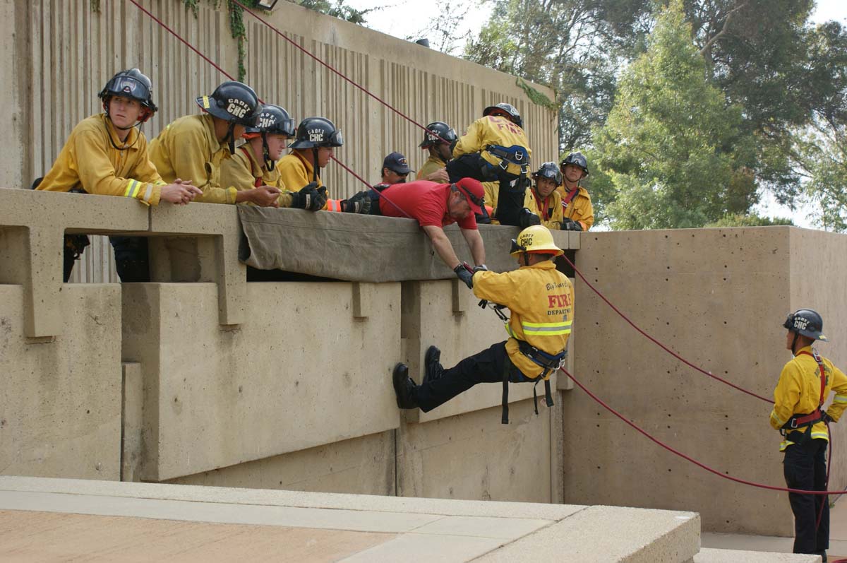 Cadets practicing