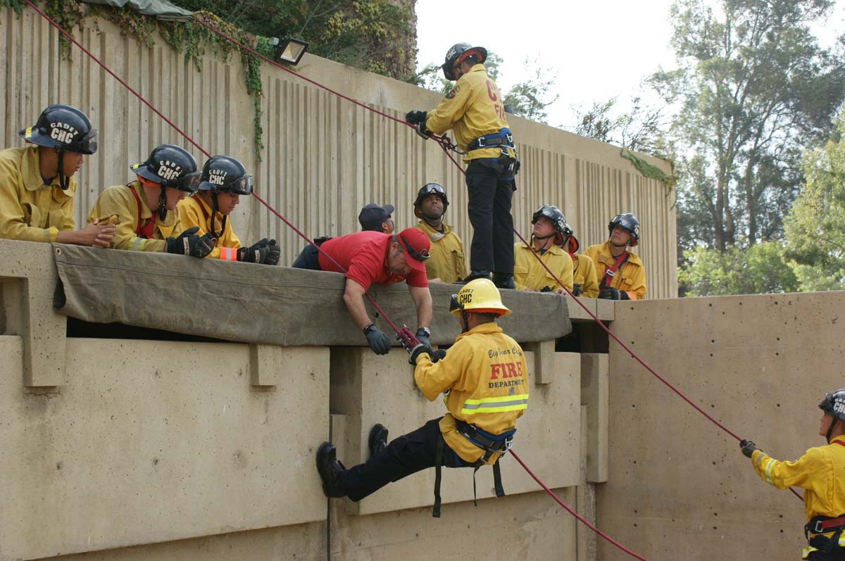 Cadets practicing