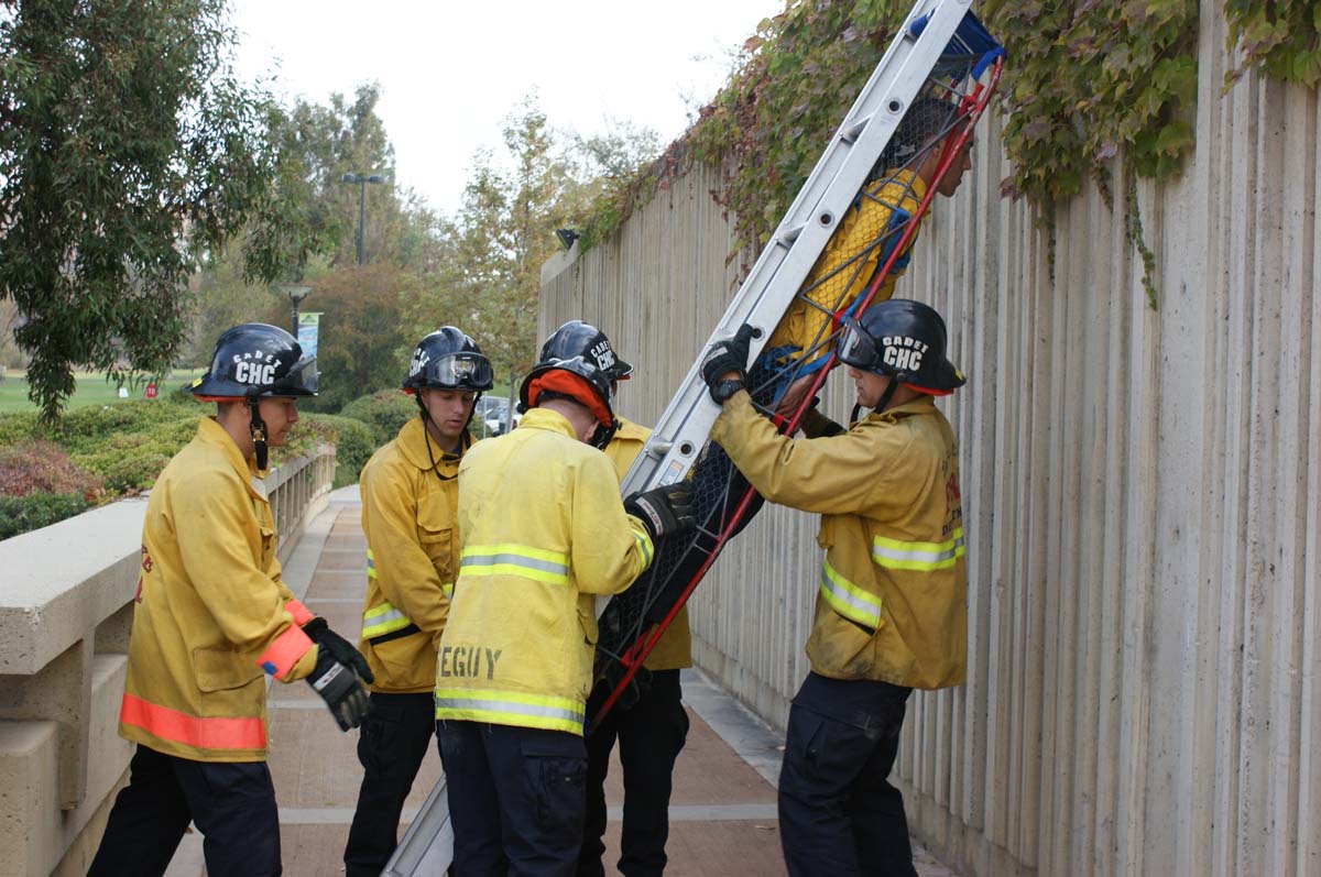 Cadets practicing