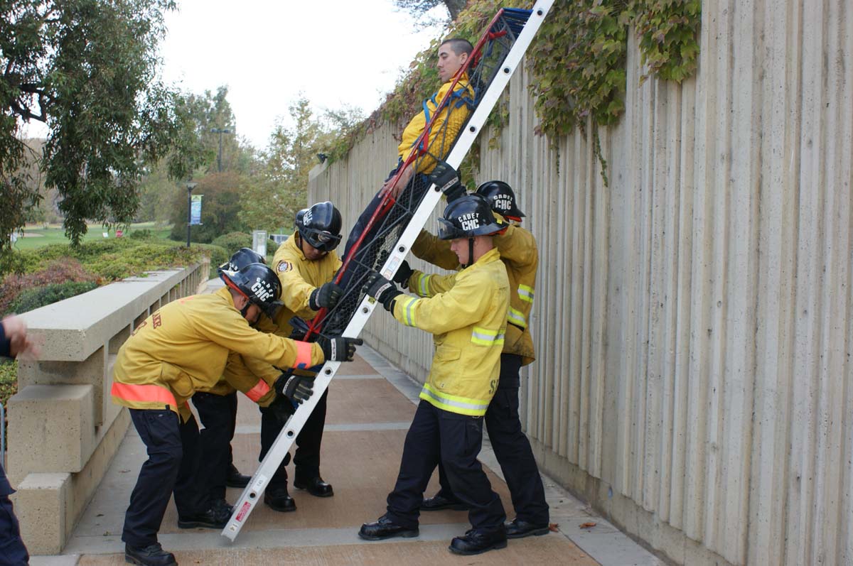 Cadets practicing