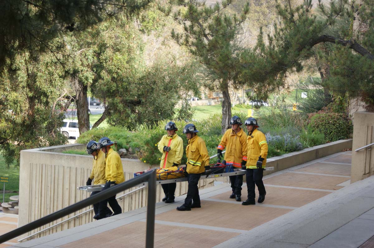 Cadets practicing