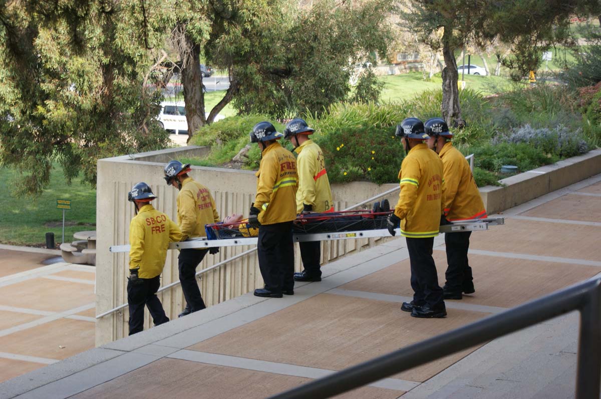 Cadets practicing