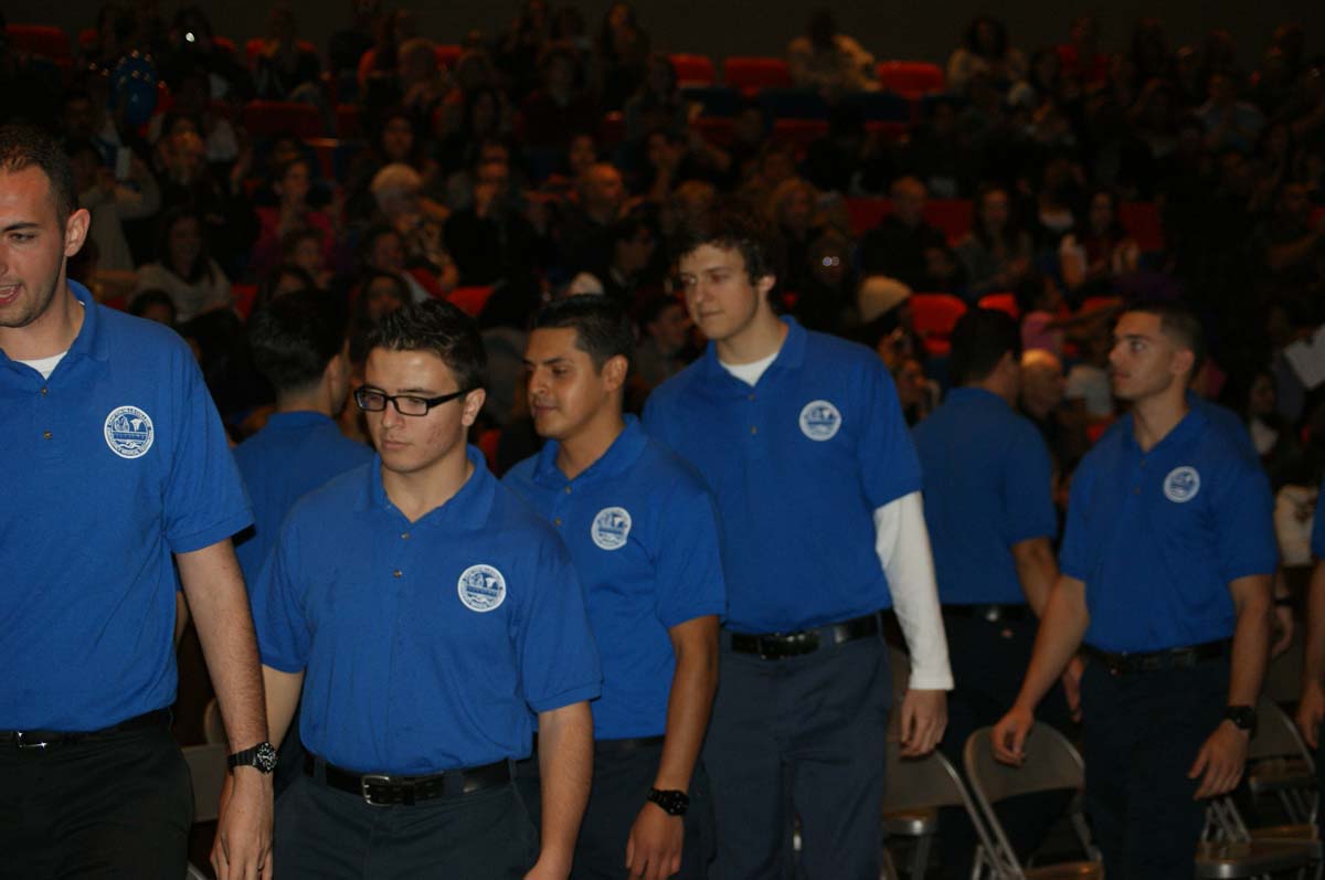 People at the EMT graduation