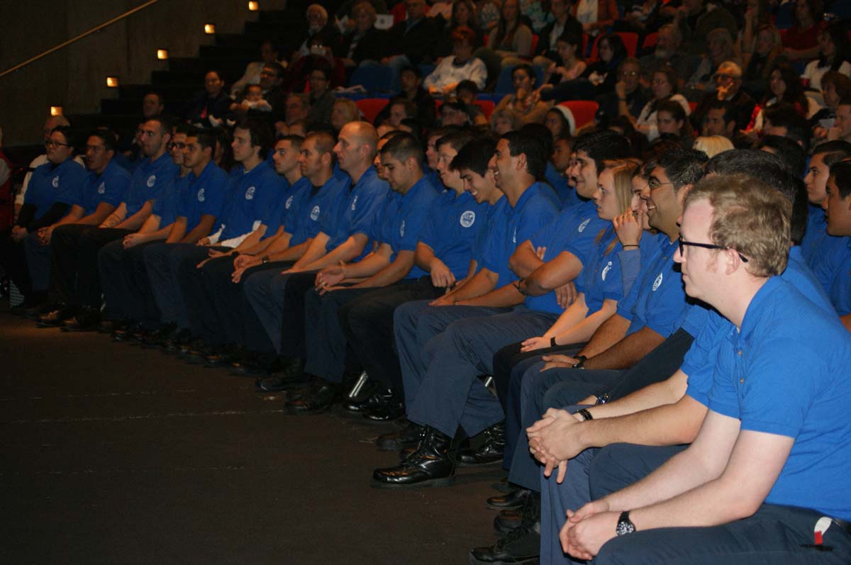 People at the EMT graduation