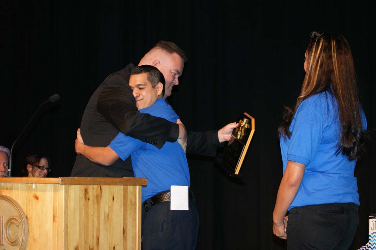 People at the EMT graduation