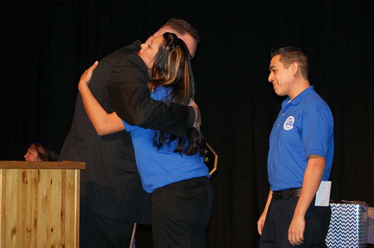 People at the EMT graduation