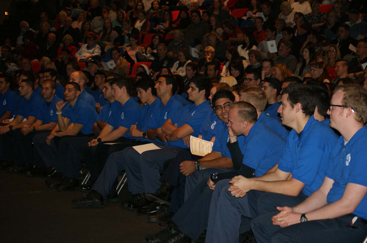 People at the EMT graduation