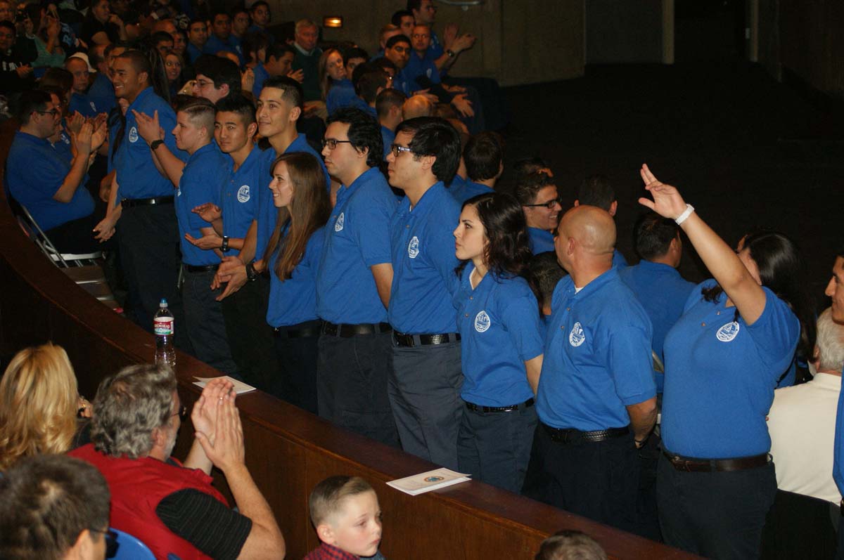 People at the EMT graduation