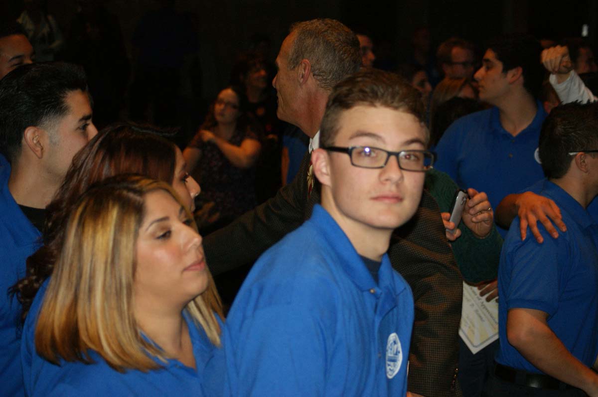 People at the EMT graduation