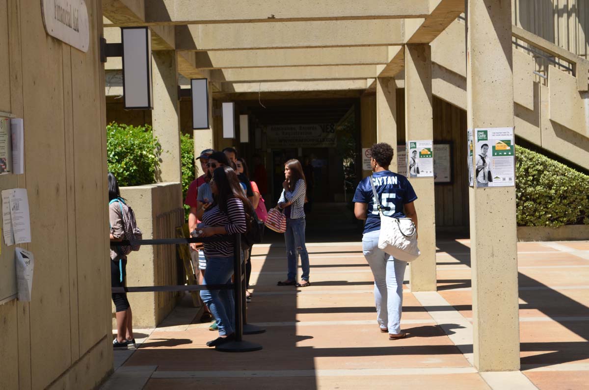 People enjoying the first days of fall semester