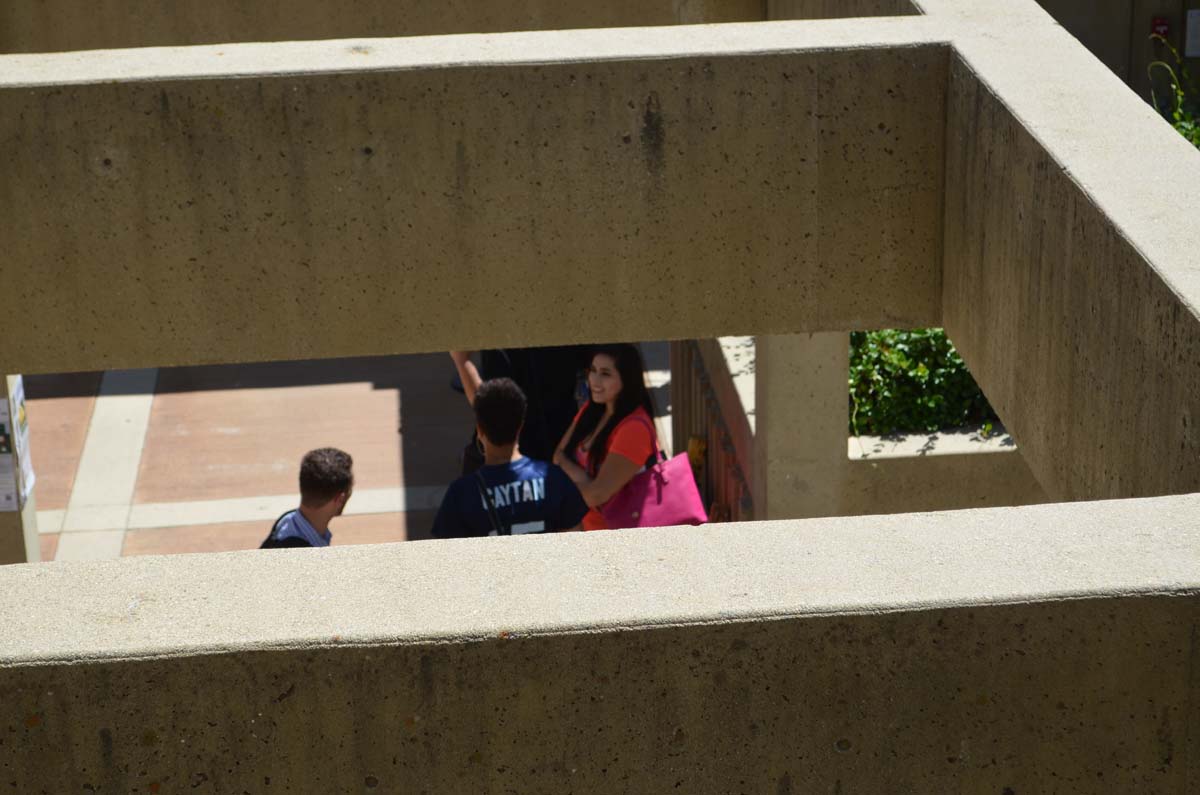 People enjoying the first days of fall semester