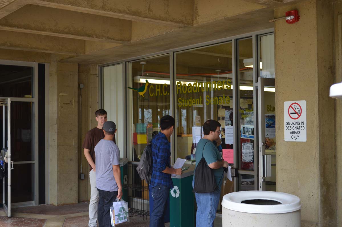 People enjoying the first days of fall semester