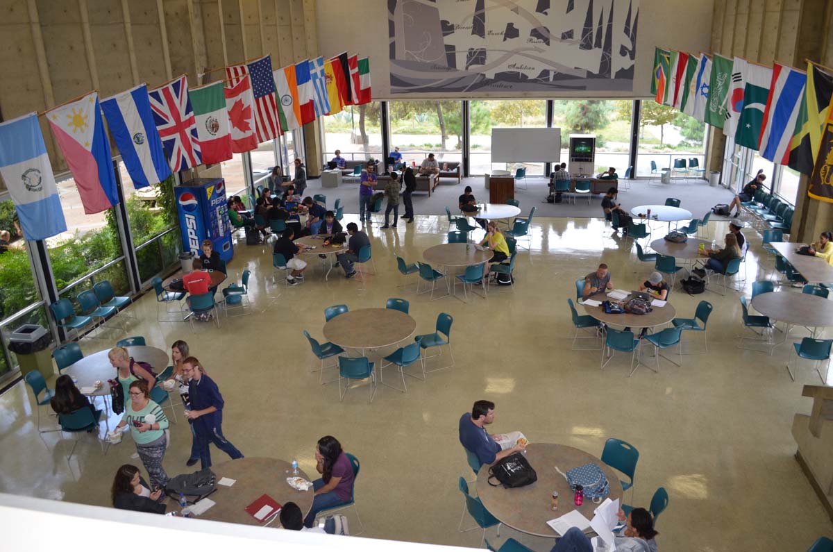 People enjoying the first days of fall semester