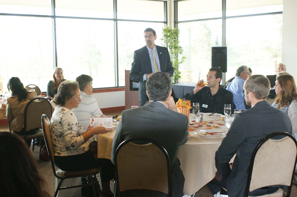 People enjoying the Friends Luncheon