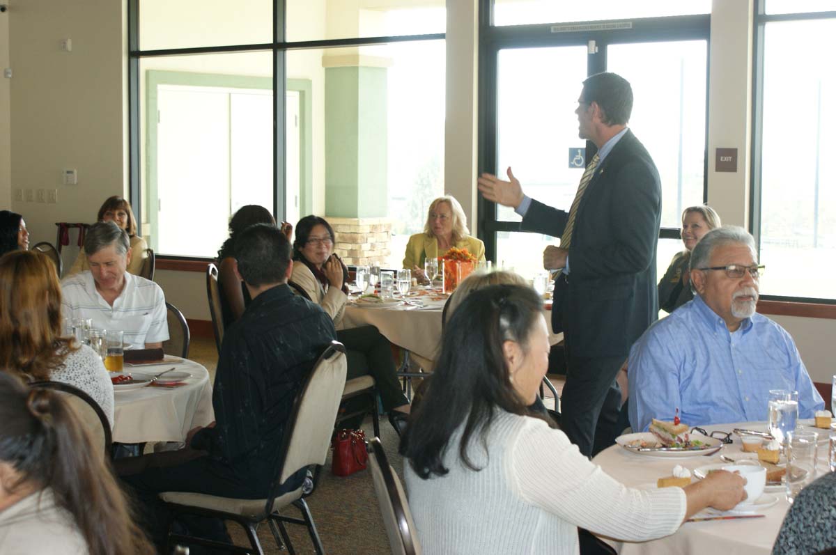 People enjoying the Friends Luncheon