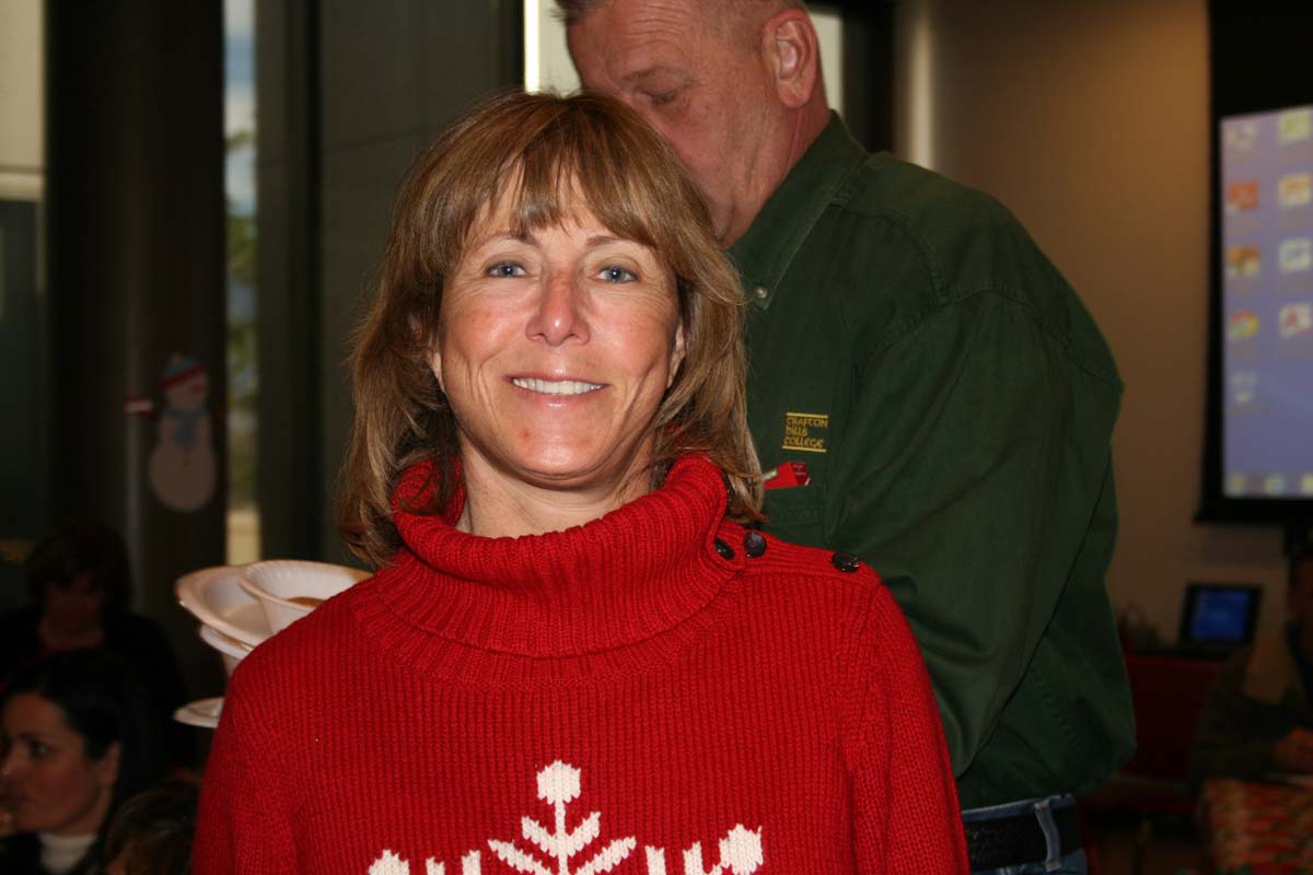 People enjoying the Holiday Party