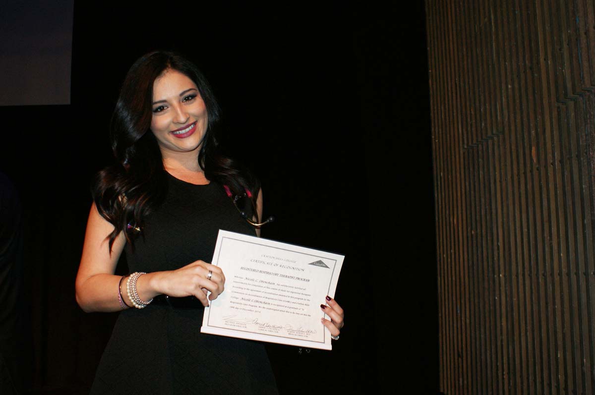 People at the Respiratory Care Graduation