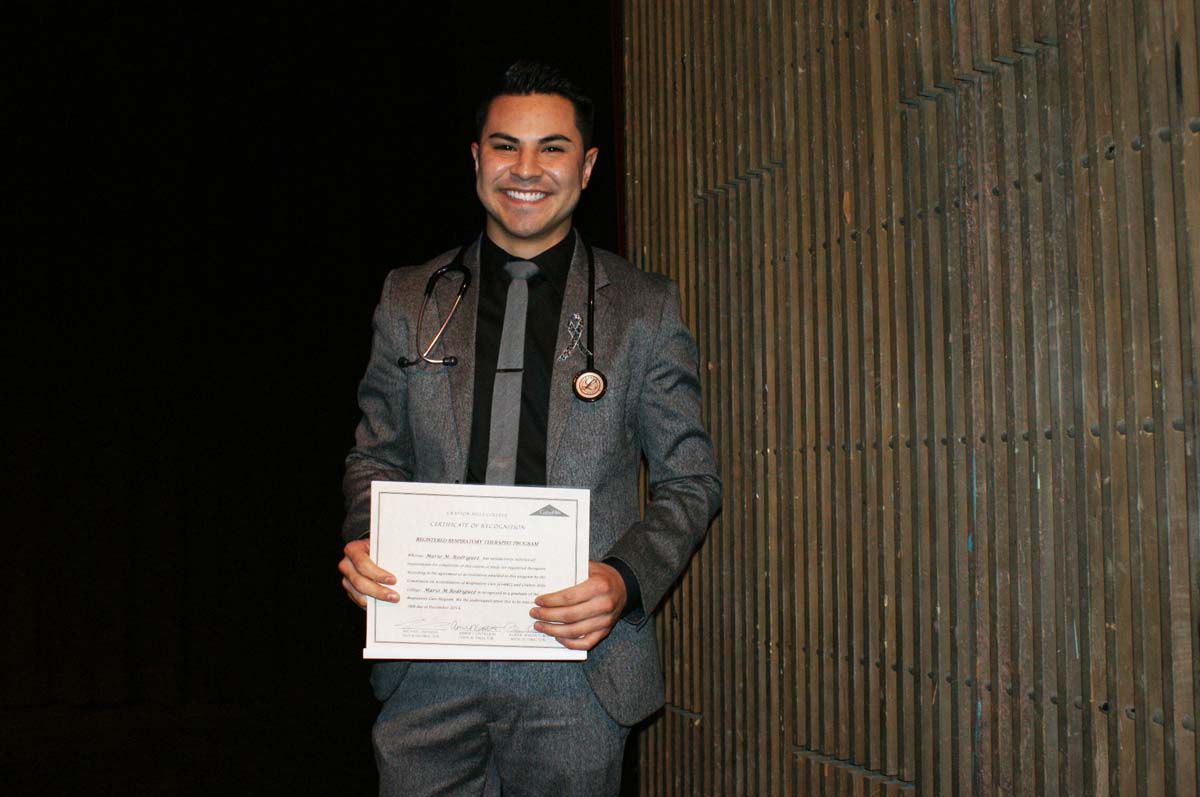 People at the Respiratory Care Graduation