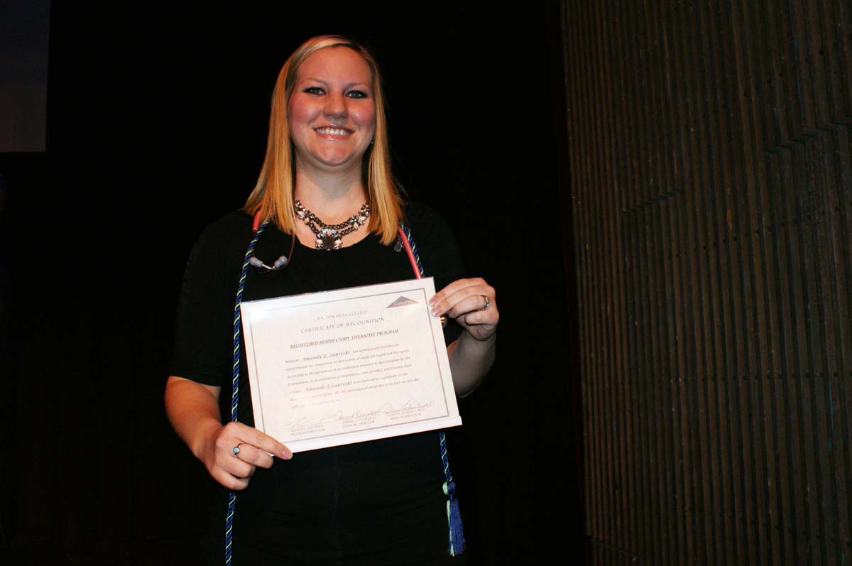 People at the Respiratory Care Graduation
