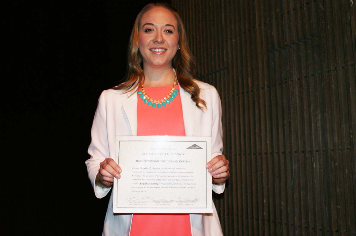 People at the Respiratory Care Graduation