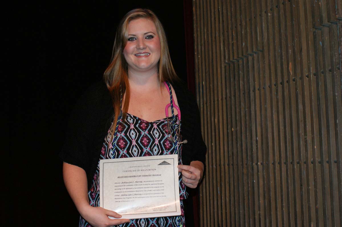 People at the Respiratory Care Graduation