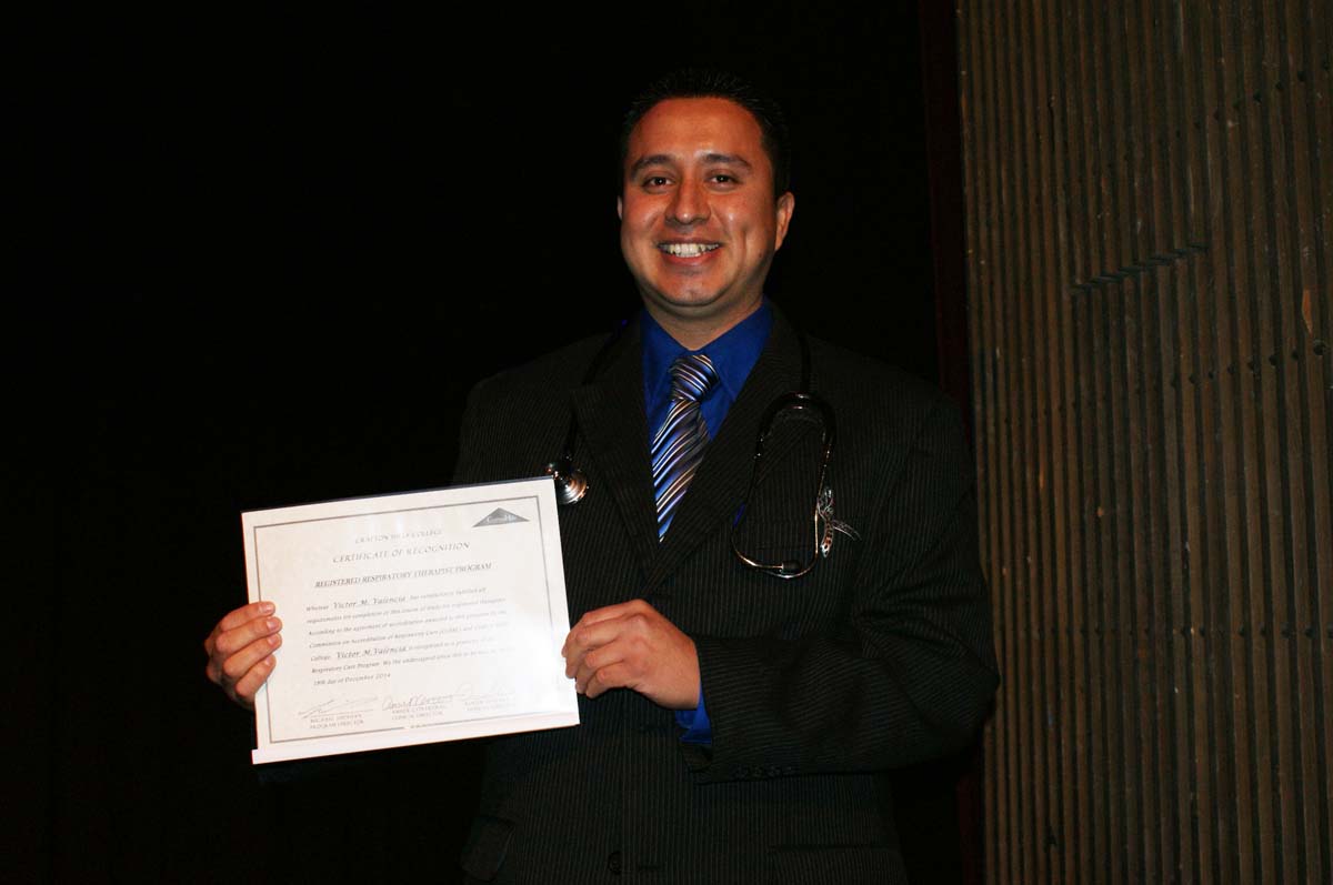 People at the Respiratory Care Graduation