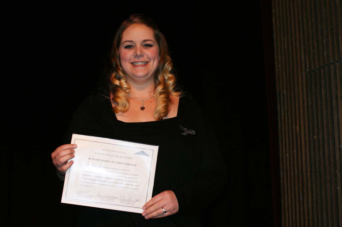 People at the Respiratory Care Graduation