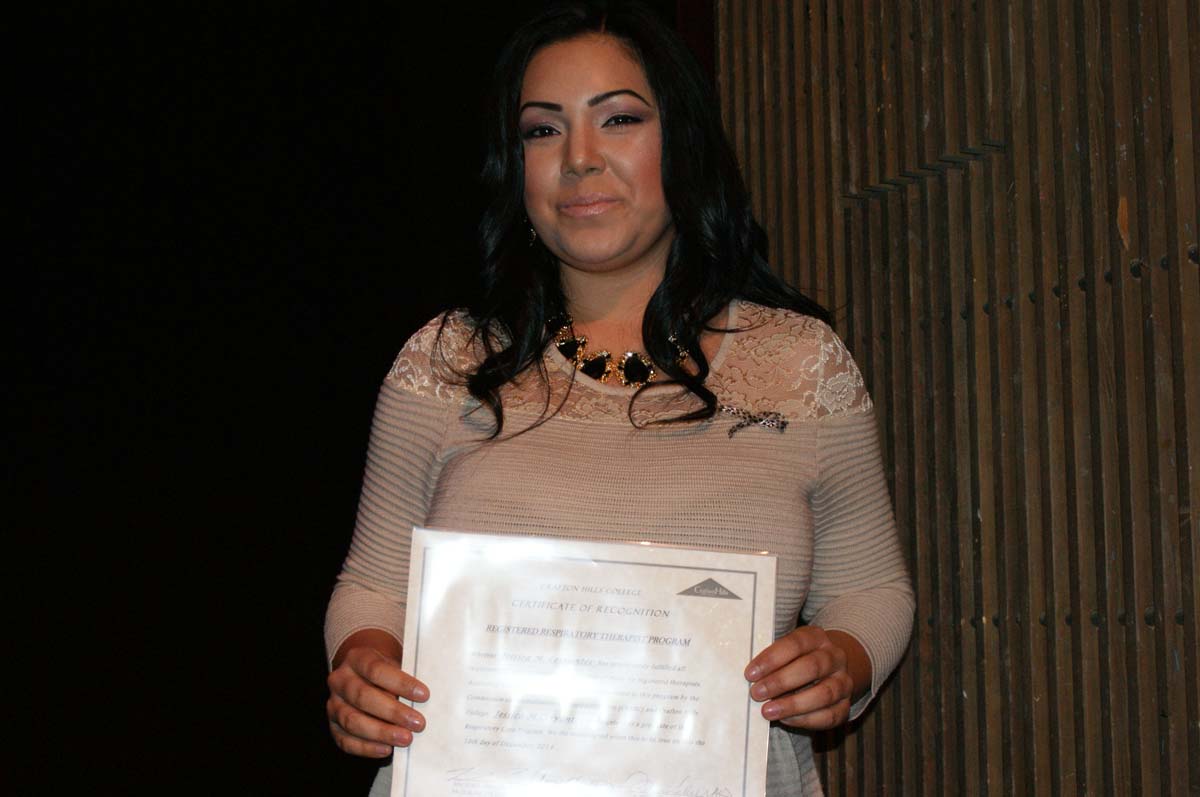 People at the Respiratory Care Graduation