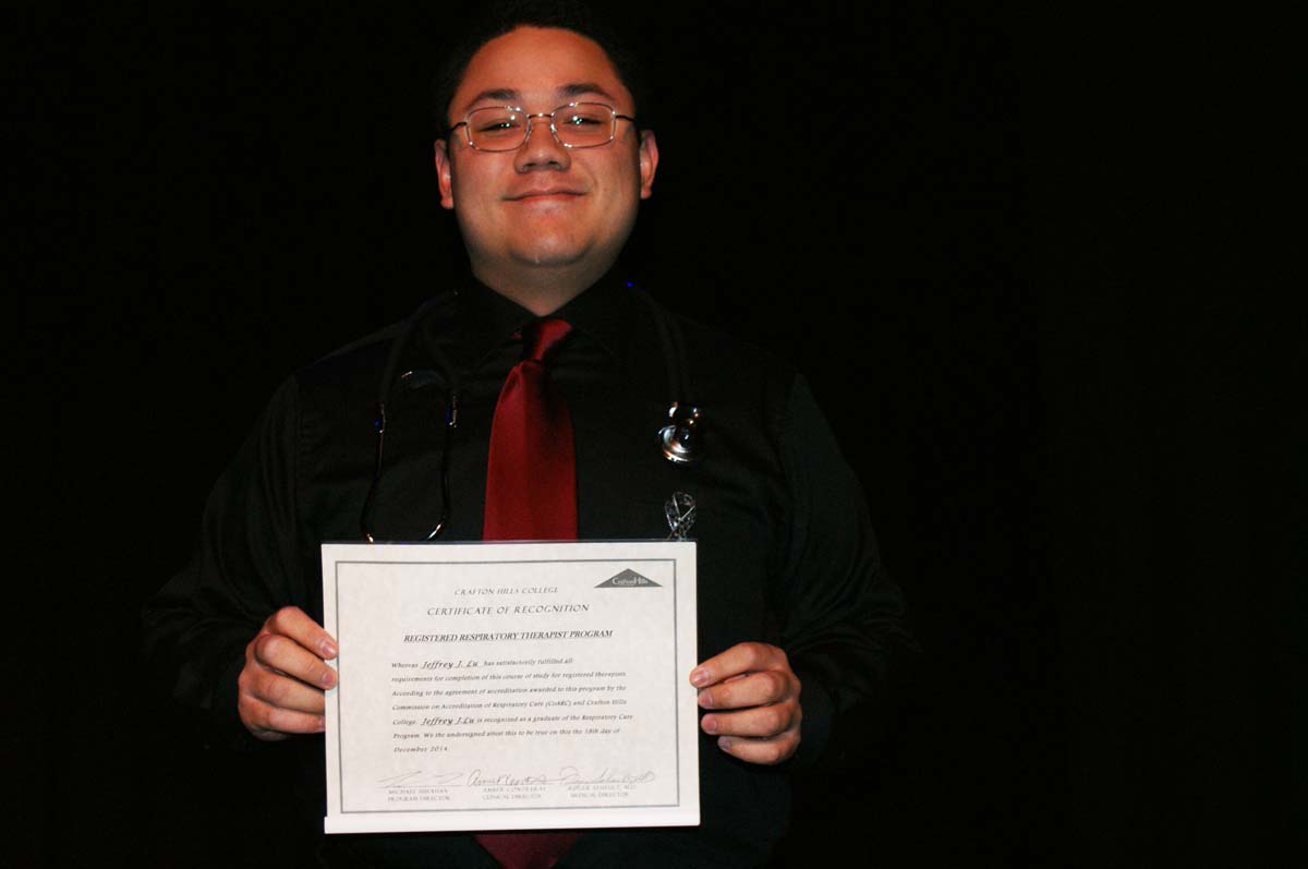 People at the Respiratory Care Graduation