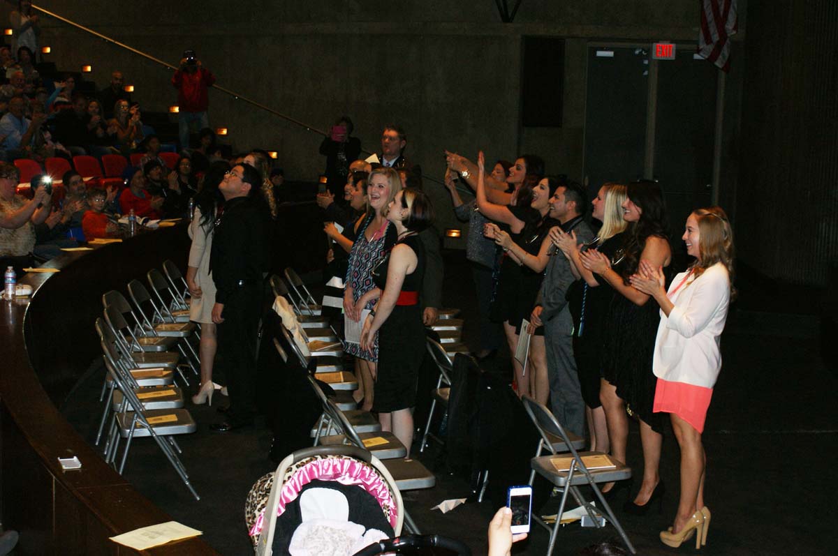 People at the Respiratory Care Graduation