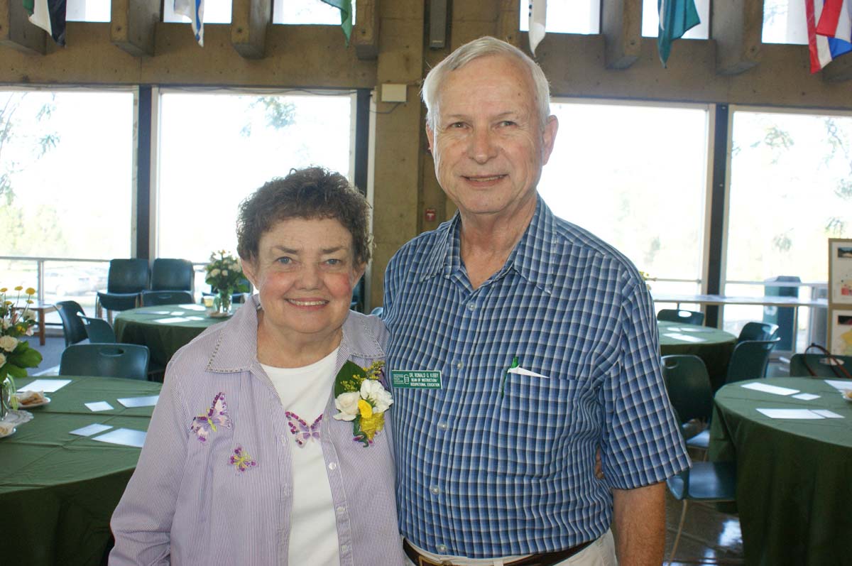 People enjoying the Retiree Brunch