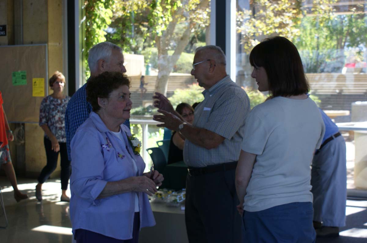 People enjoying the Retiree Brunch