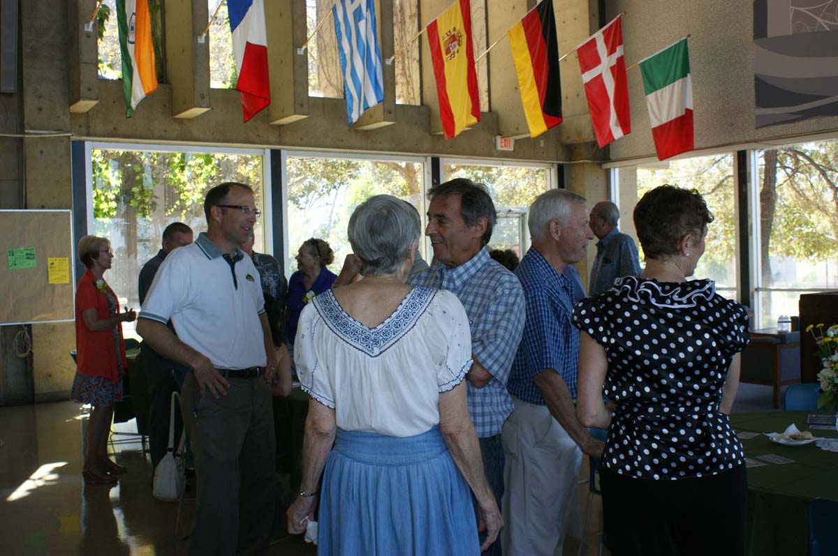 People enjoying the Retiree Brunch