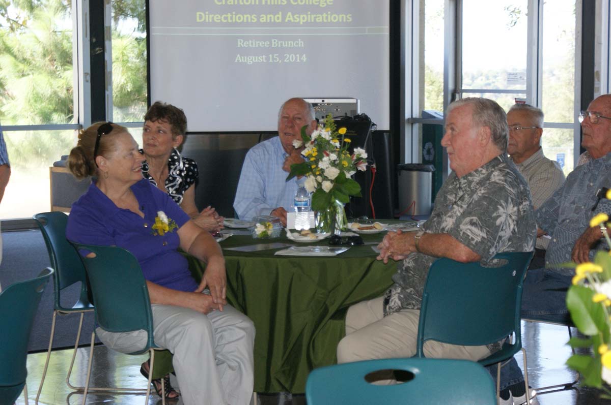 People enjoying the Retiree Brunch