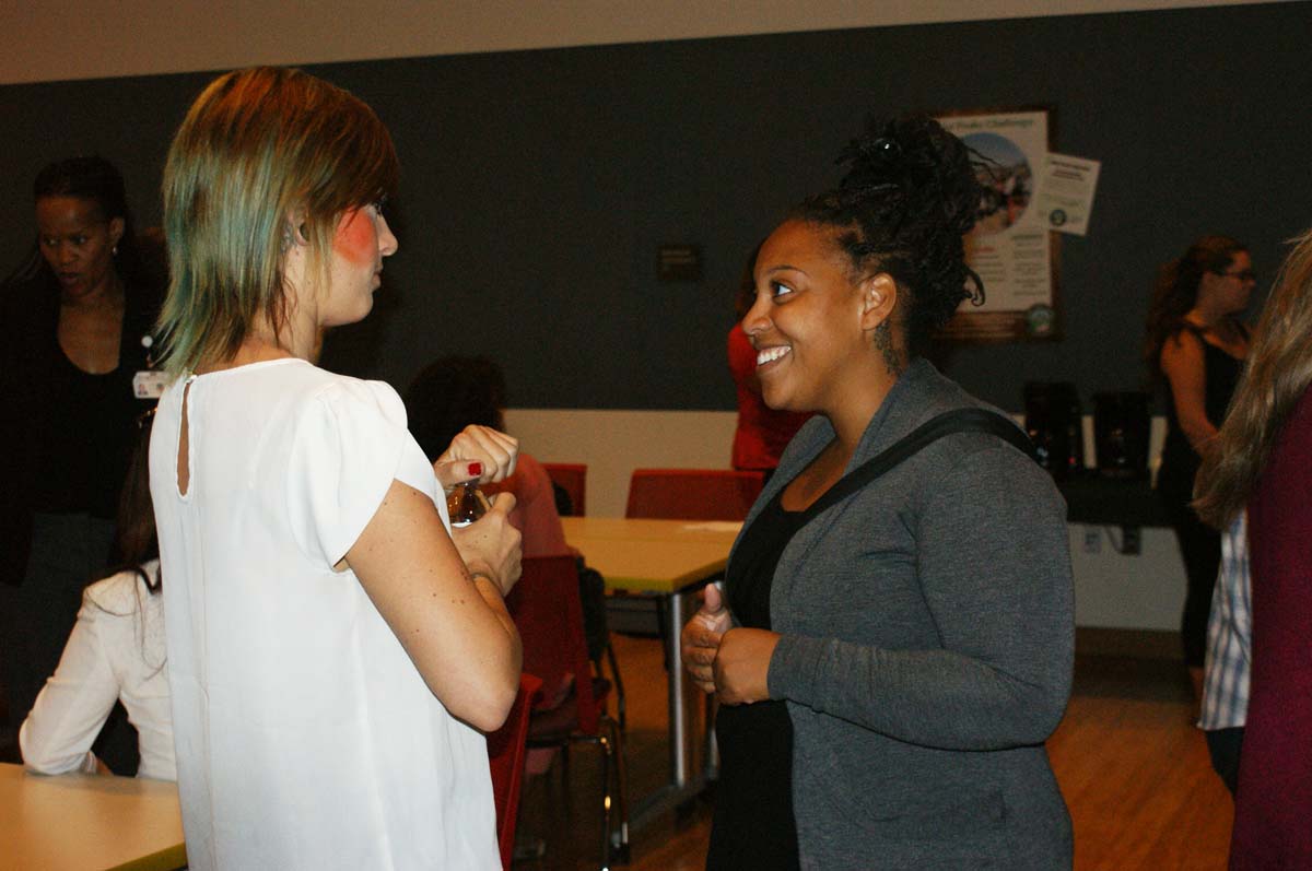 San Manuel representatives meeting student workers