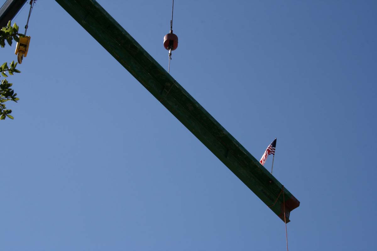 People enjoying the Topping Out event