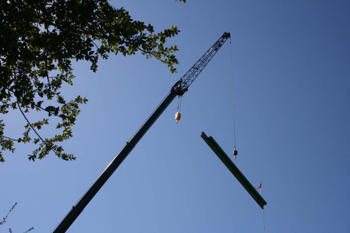 People enjoying the Topping Out event