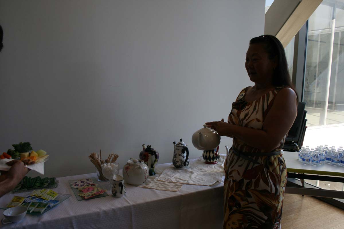 People enjoying Tea with the Deans