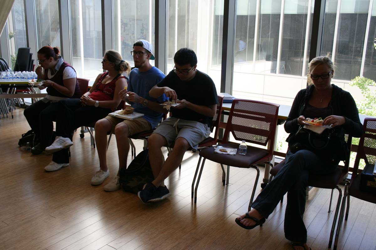 People enjoying Tea with the Deans