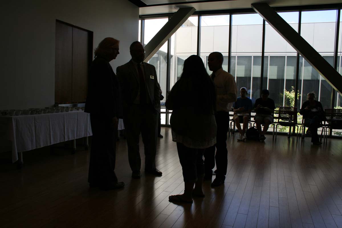 People enjoying Tea with the Deans