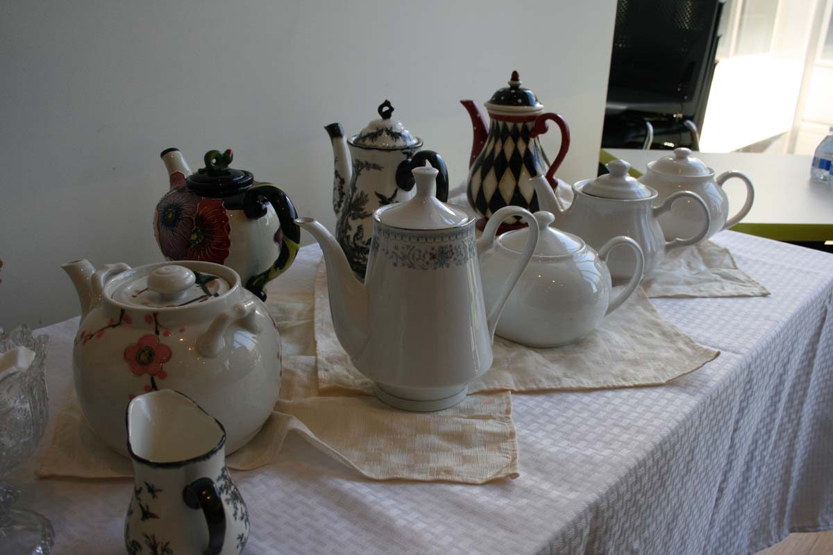 People enjoying Tea with the Deans