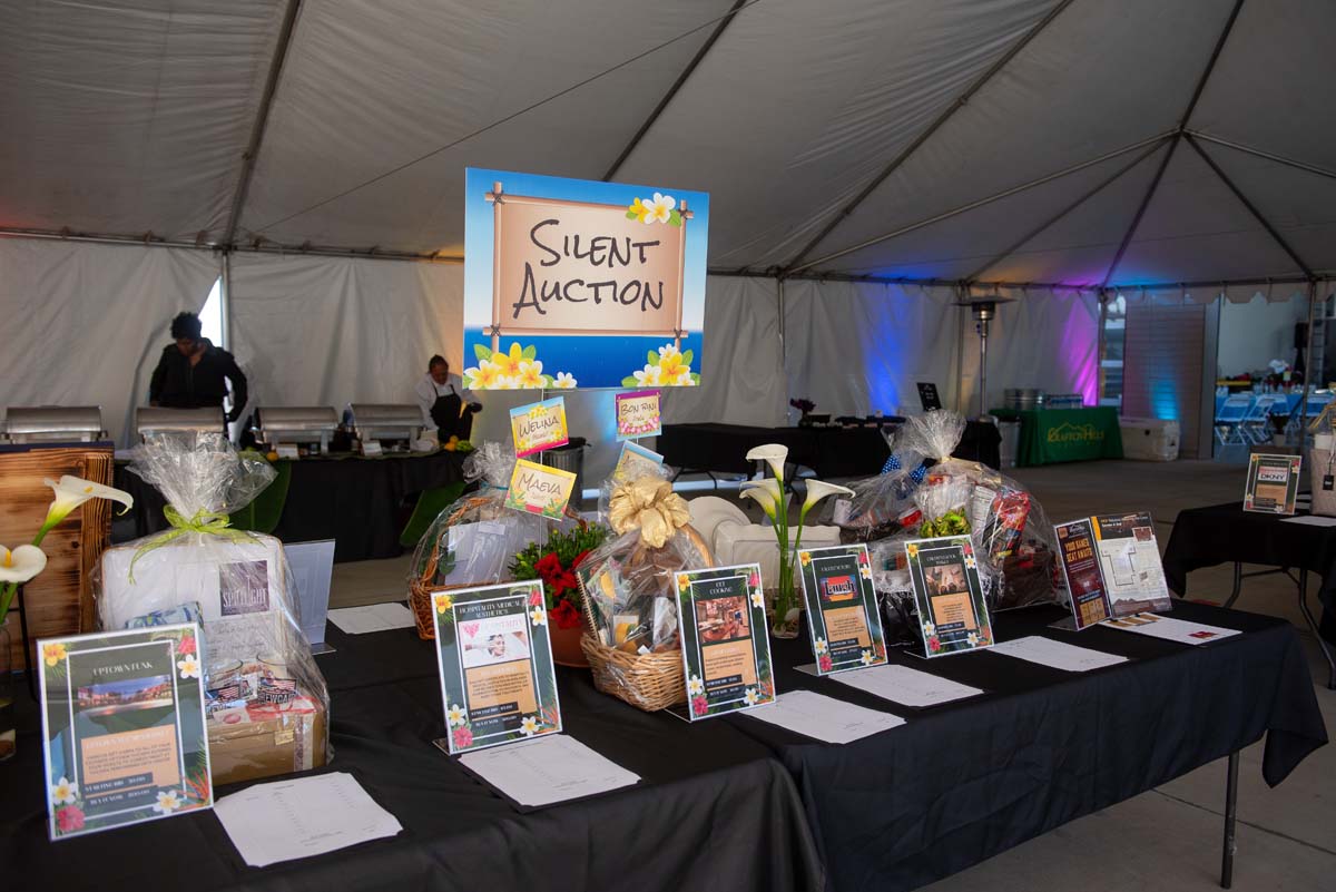 silent auction display