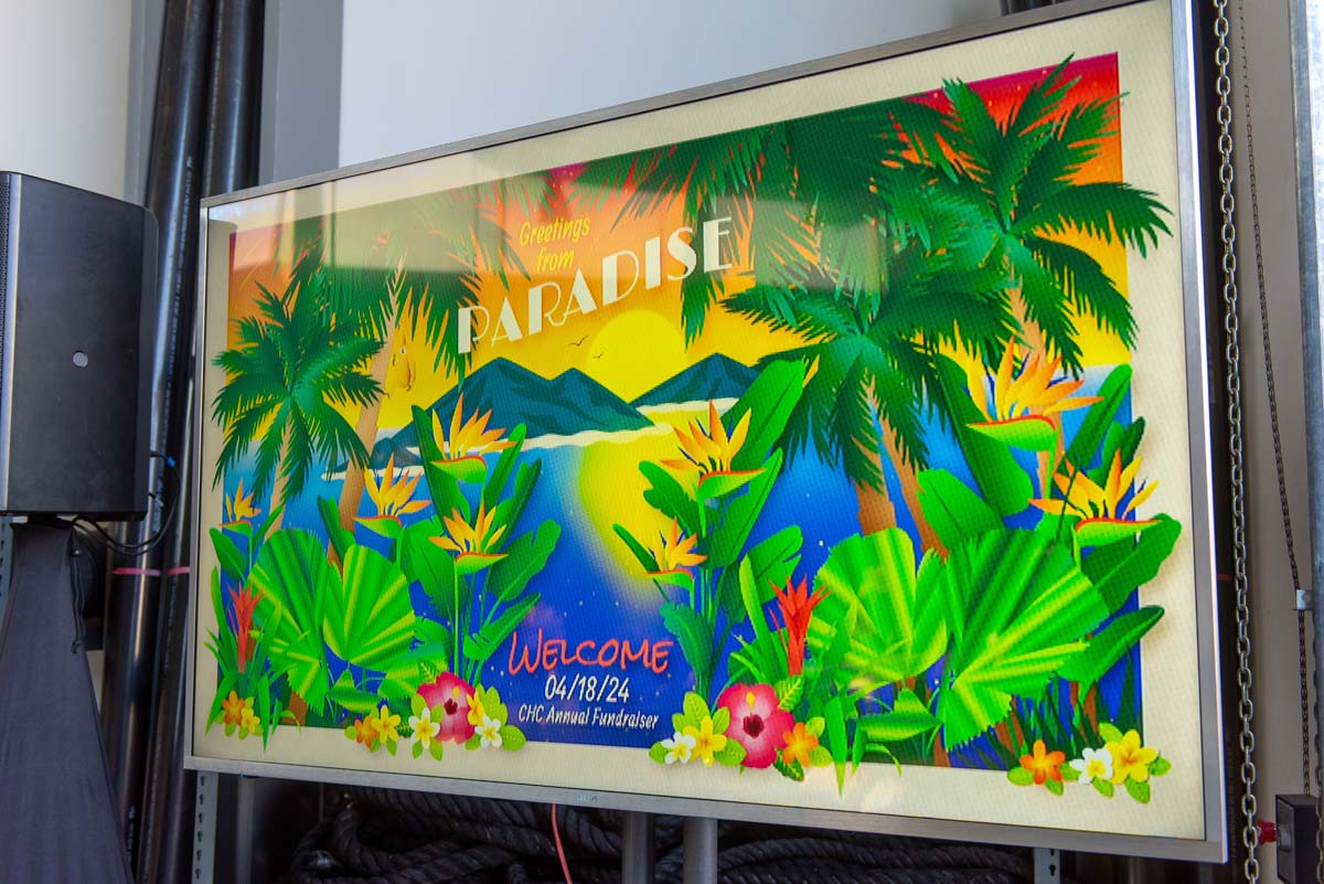 Greetings from Paradise sign