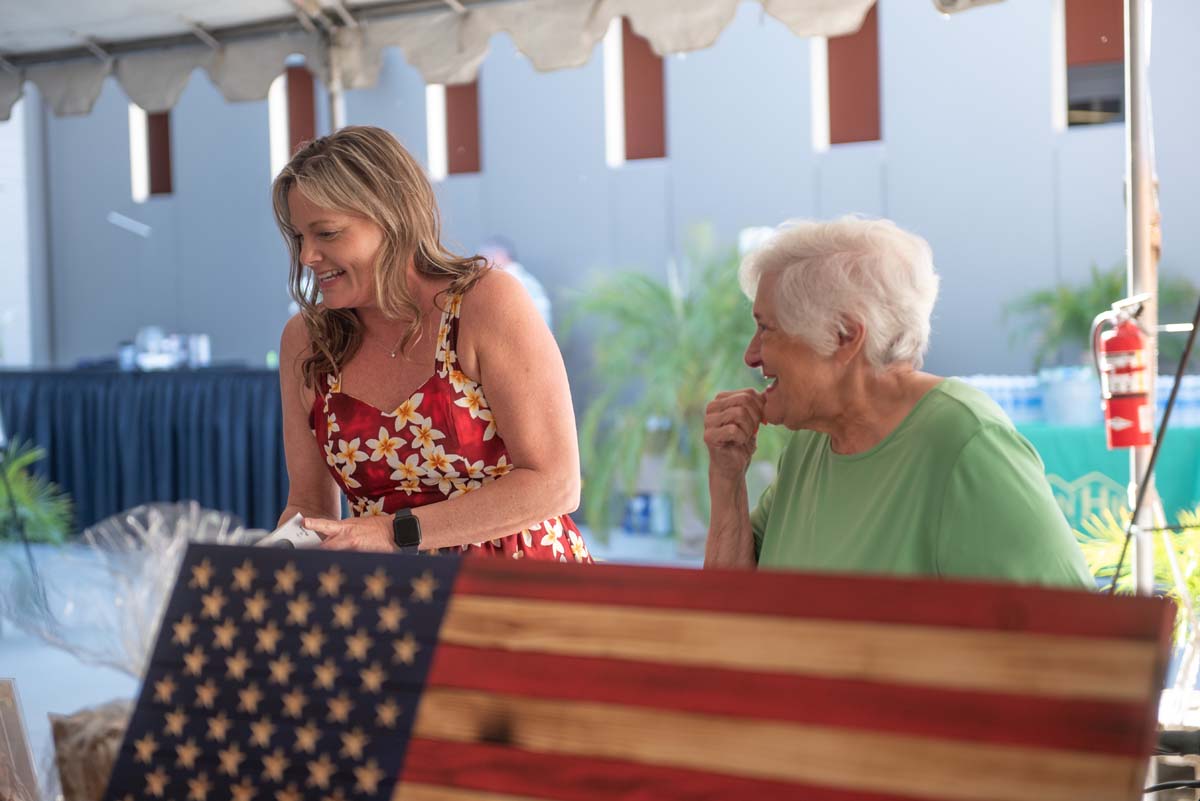 Two women at event