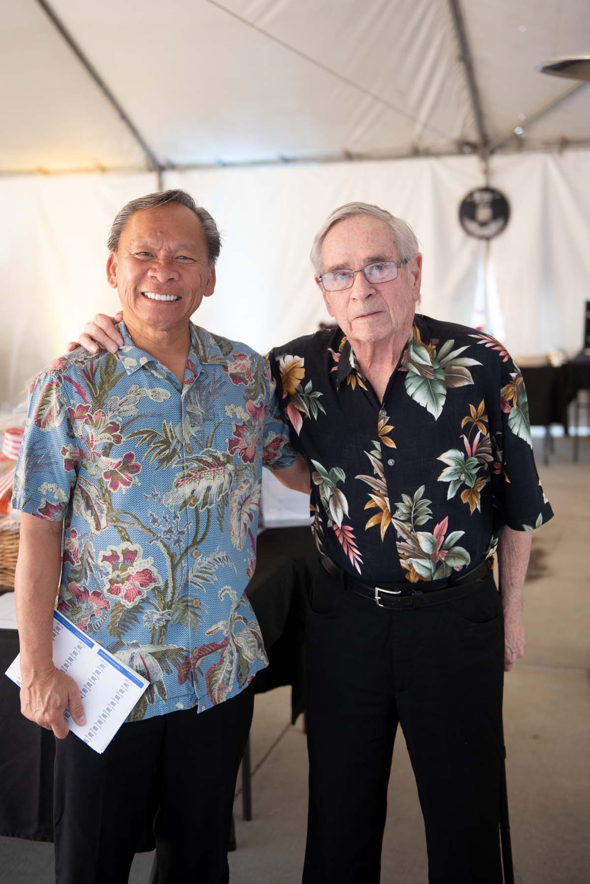 Two men at event