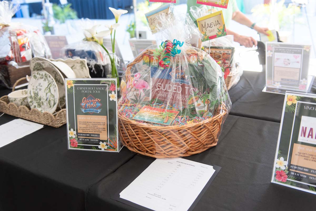 Basket at silent auction