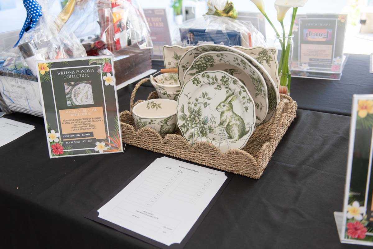 Ceramics at silent auction